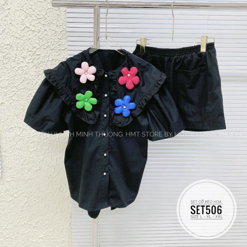 Set big size cổ bèo hoa siêu dể thương từ 60kg-90kg