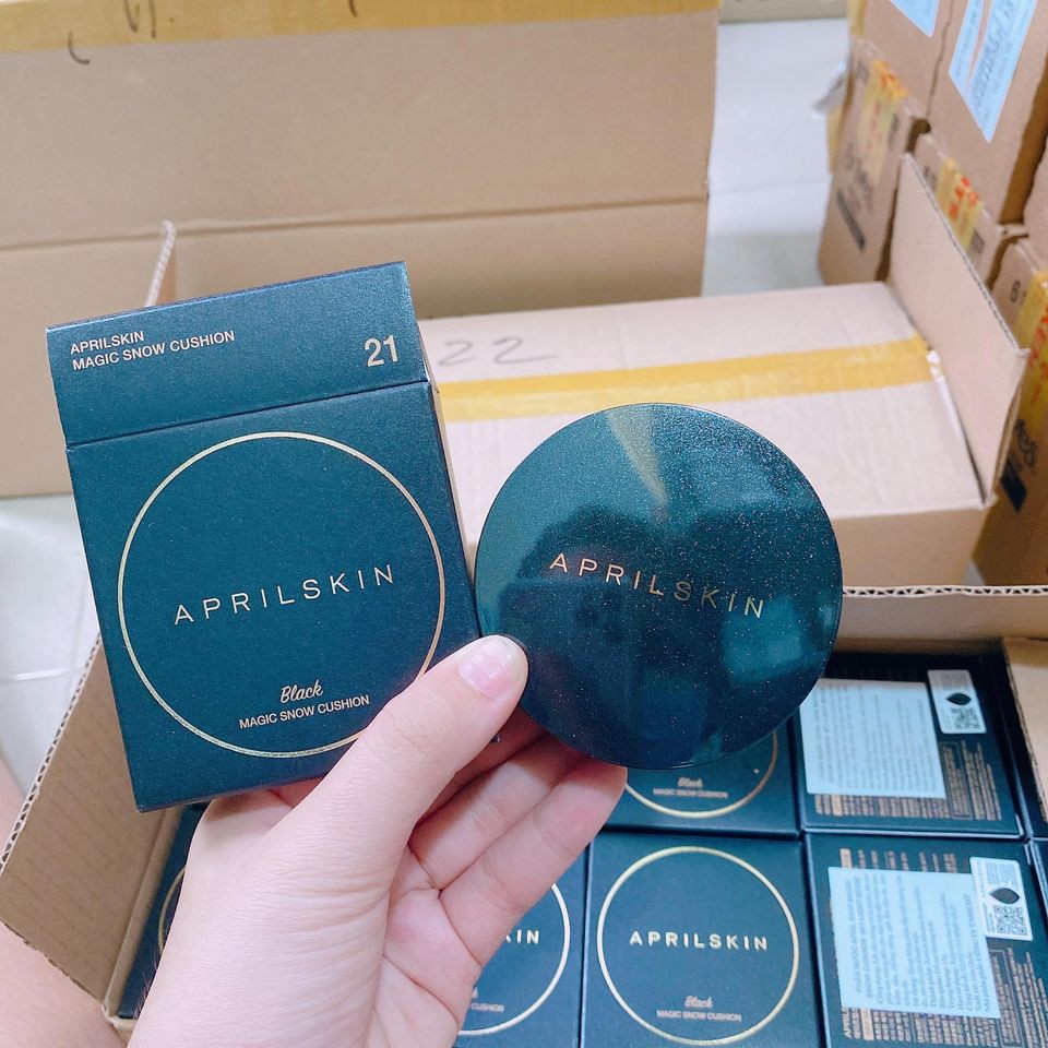 Phấn Nước Che Phủ Hoàn Hảo Aprilskin Black Magic Snow Cushion Mẫu Mới | BigBuy360 - bigbuy360.vn