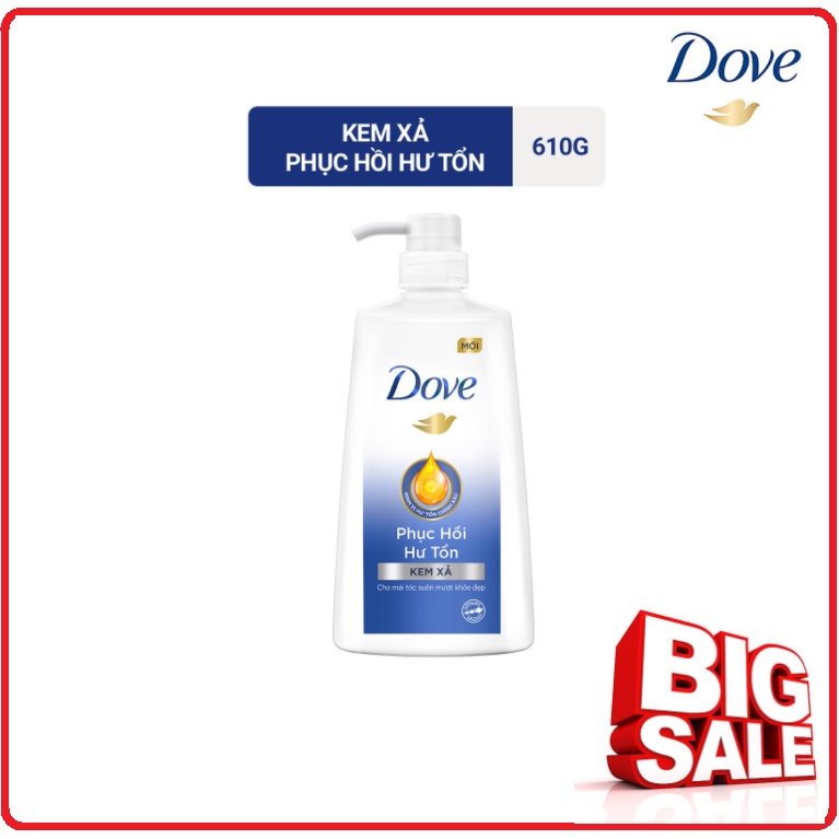 Kem Xả DOVE Phục Hồi Hư Tổn Chai 610g