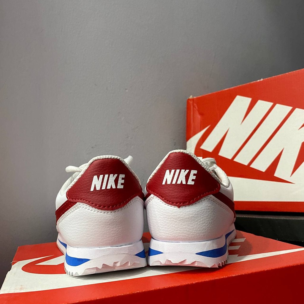 Giày Cortez Thể Thao Thời Trang Màu Trắng Móc Đỏ Nam Nữ Có Sẵn 904764-103