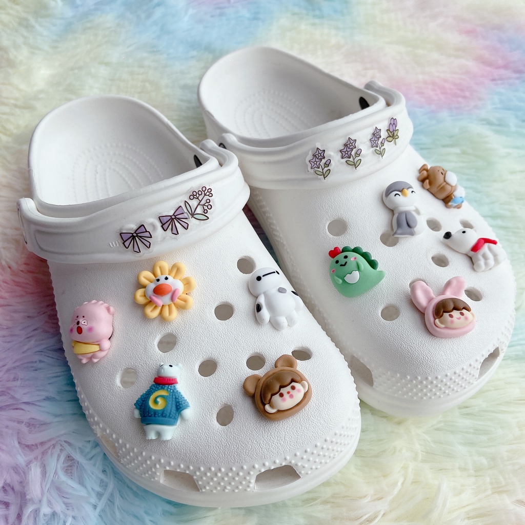 Bộ 10 Phụ Kiện Nút Giày Diy Chuyên Dụng#Phim Hoạt Hình Đại Dương Thực Phẩm