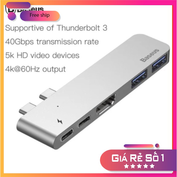 Bộ Hub chuyển đổi 5 trong 1 dành cho Macbook CAHUB-B0G D