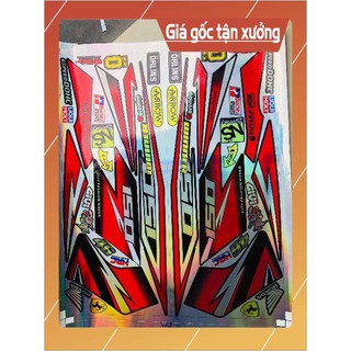 Ten rời xe winner đỏ đen Crom titan 7 màu