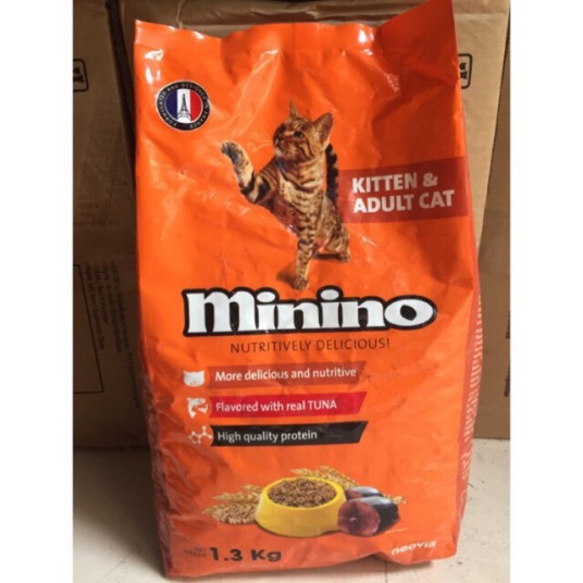 Thức ăn cho mèo con MININO 1.3kg (dùng được cho cả mèo con và mèo trưởng thành)