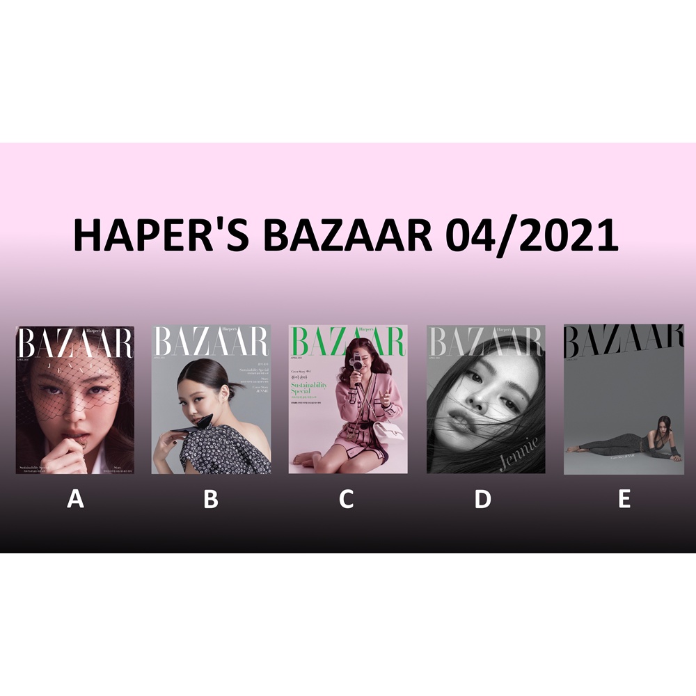 Bộ sưu tập tranh ảnh cover BLACKPINK JENNIE BAZAAR 04/2021