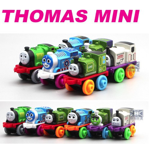 Tàu hỏa Thomas mini bộ 6 chiếc bằng sắt đồ chơi trẻ em - DC09VD