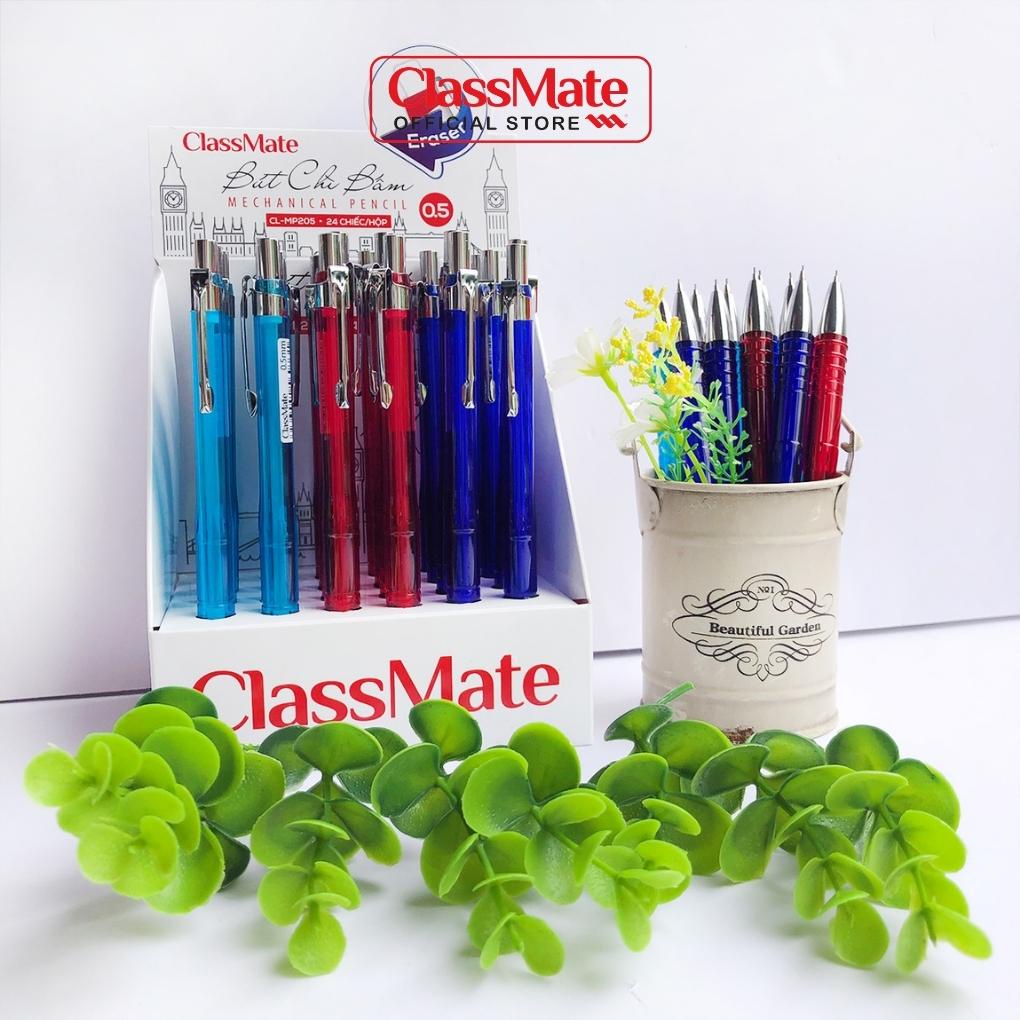 Bút Chì Bấm 0.5mm CLASSMATE Metal Nét Bút Mịn, Đầu Bút Thiết Kế Quai Cài Tiện Lợi CL-MP205