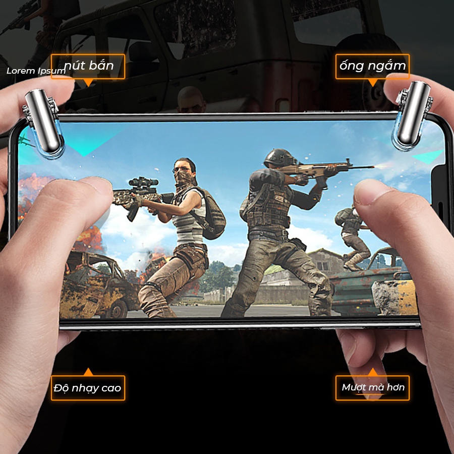 Nút bắn Pubg GT01 chơi game đa năng Free Fire - Tăng độ chính xác