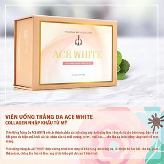 Viên Uống Trắng Da Ace White Collagen nhập khẩu Mỹ