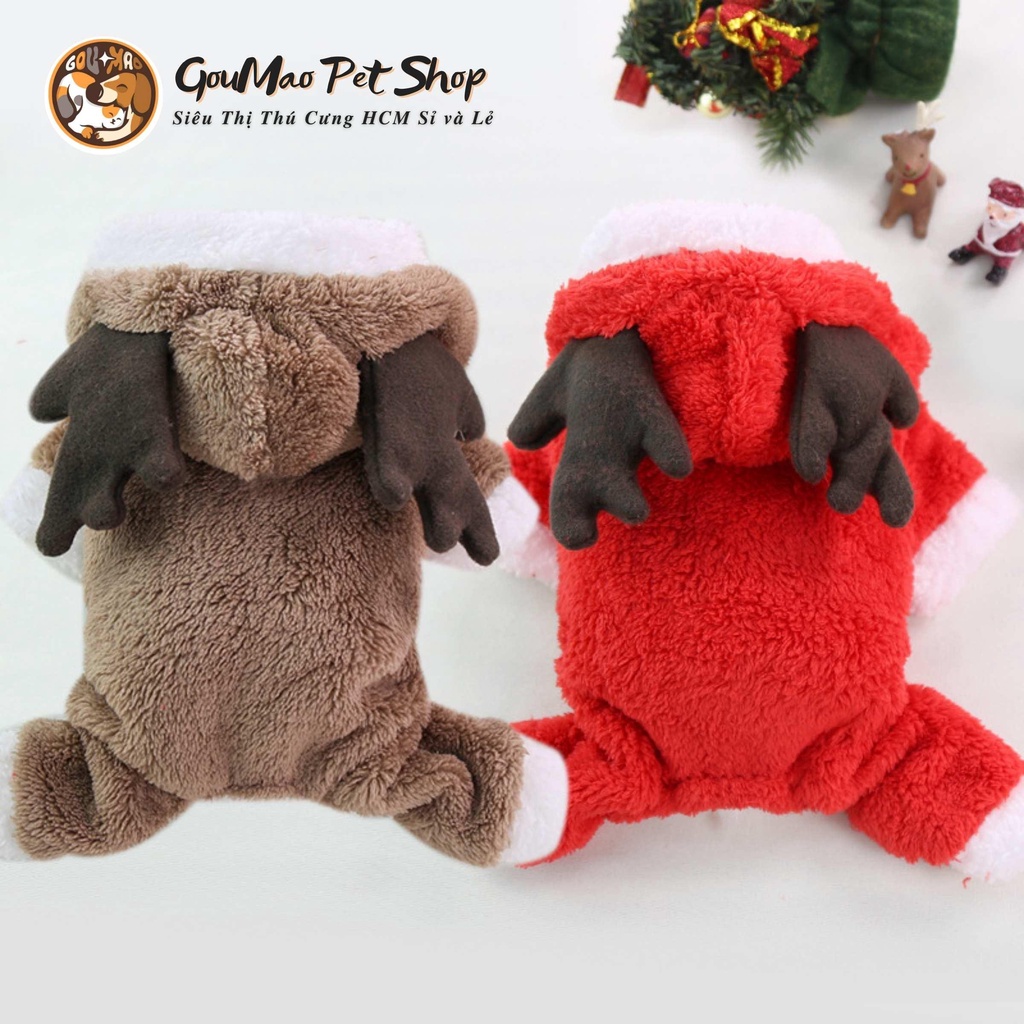️❄ Áo noel dành cho chó mèo ( 0,5kg- 10kg ) : áo tuần lộc ️❄