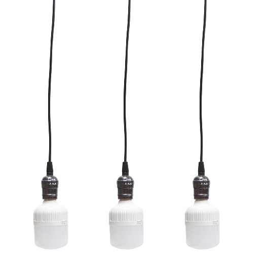 Bộ 3 dây đèn thả cổ điển Vintage bóng đèn led búp trụ 25w