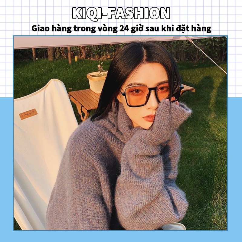 Kính mát gọng vuông cỡ lớn thời trang cho nam/ nữ