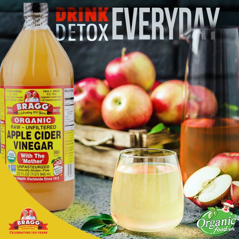 [Mã GROSALEHOT giảm 8% đơn 250K] Giấm Táo hữu cơ Bragg - Bragg Apple Cider Vinegar 473ml