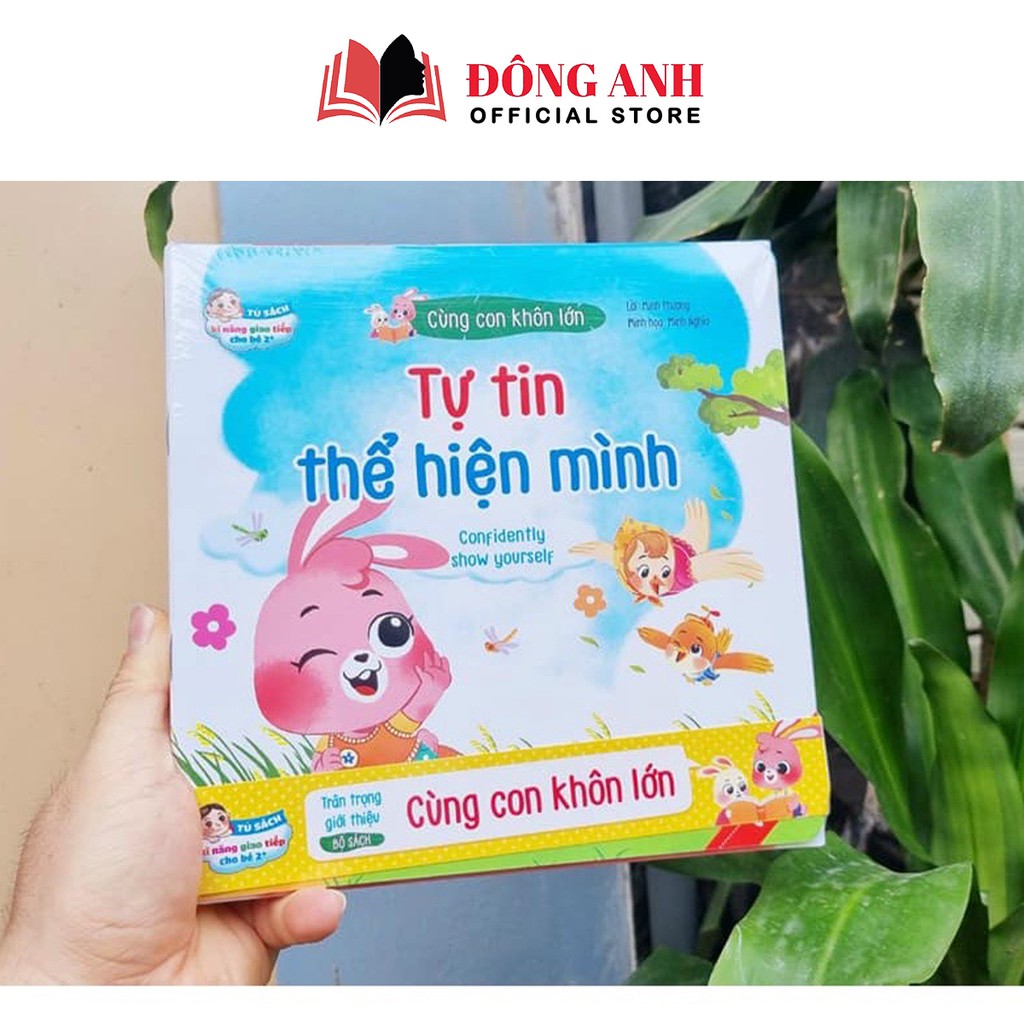 Sách - Combo 10 cuốn song ngữ Việt-Anh Kỹ năng giao tiếp Cùng Con Khôn Lớn dành cho bé từ 2 tuổi trở lên