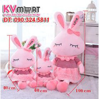 Thỏ mắt híp nhồi bông 1m