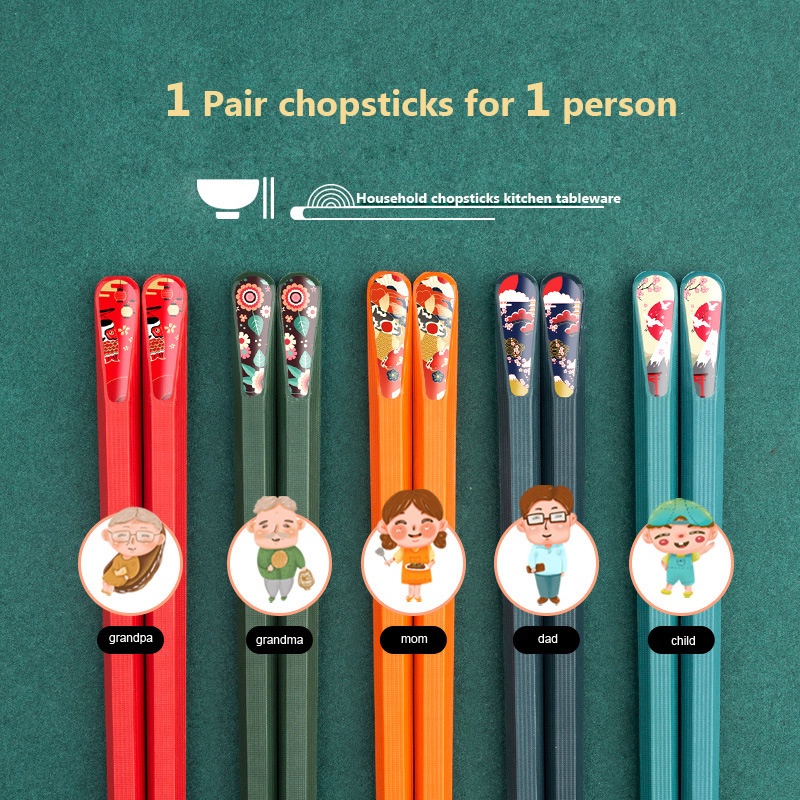 Đũa/đũa Chống Trượt/Delicate Kiểu Hoạt Hình Nhật Bản Chất Lượng Cao