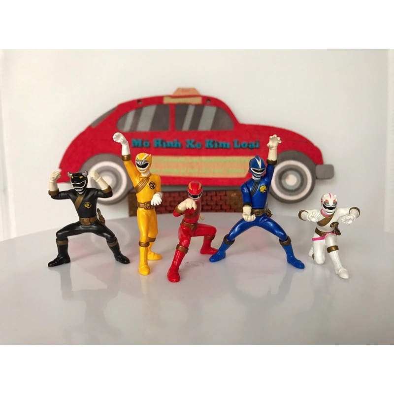Mô hình Siêu nhân Gao Chara egg Bandai Nhật - 5 Siêu nhân Gaoranger