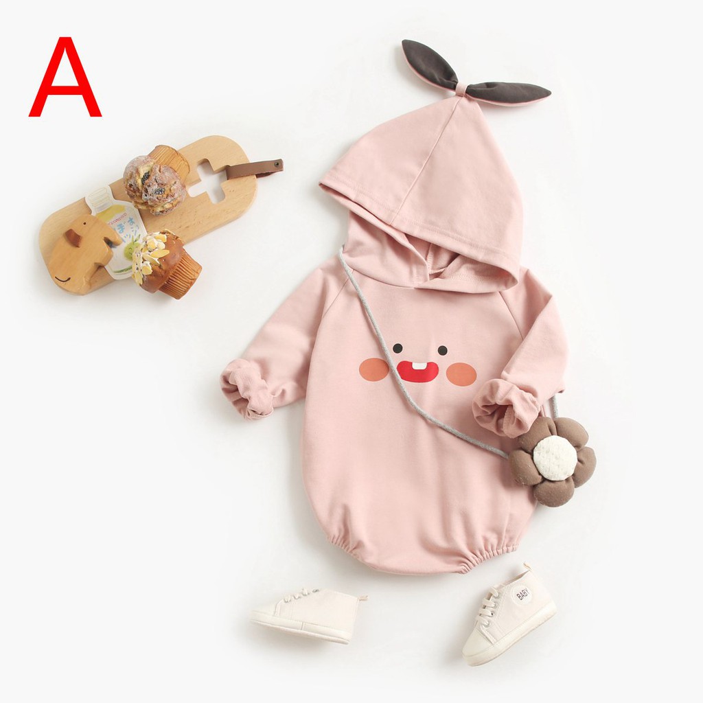 Đồ Liền Thân Tay Dài Sanlutoz In Hình Hoạt Hình Dễ Thương Cho Bé Sơ Sinh