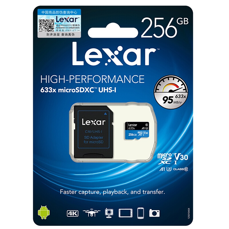Thẻ nhớ Lexar 32GB,64GB,128GB Class 10 tốc độ 80Mb/s- Hàng chính hãng