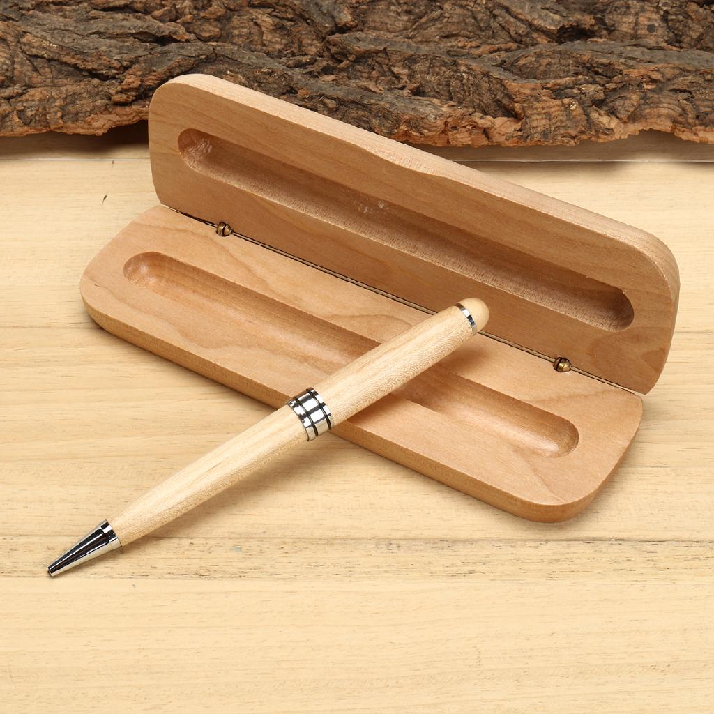 Hộp gỗ + bút bi gỗ 0.7mm sang trọng cho doanh nhân