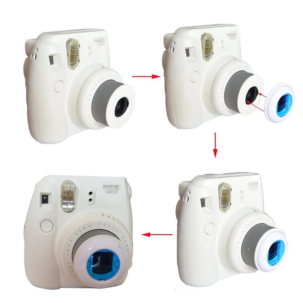 Bộ 6 Kính Lọc Màu Cho Máy Ảnh Fuji Instax Mini 7s Mini 8 Mini7S/8/9/Kt