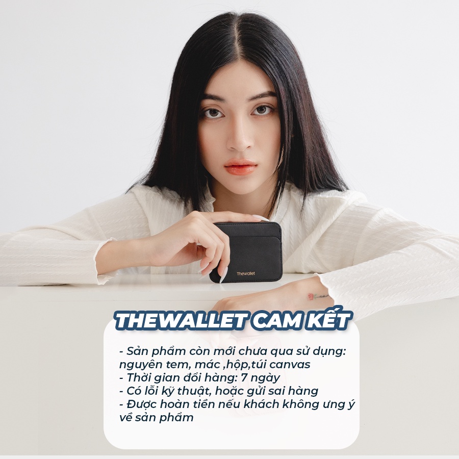 Ví nữ mini cầm tay đựng thẻ AURORA nhỏ gọn cao cấp THEWALLET