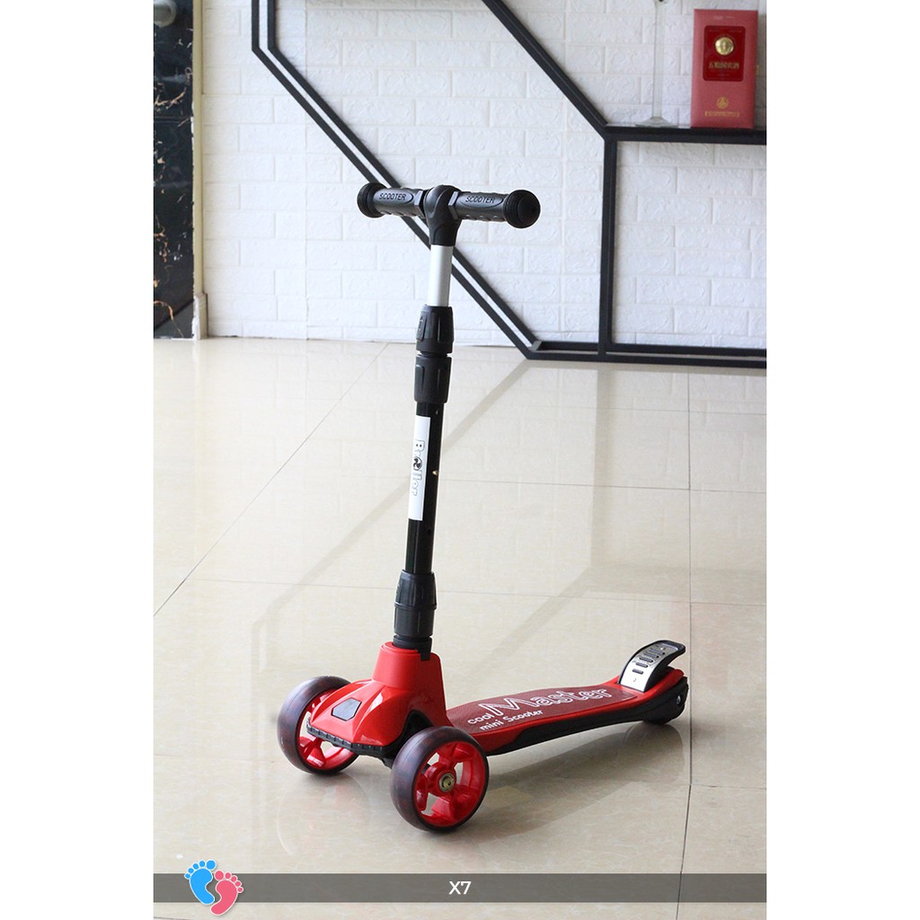 Xe trượt scooter 3 bánh trẻ em Broller BABY PLAZA X7