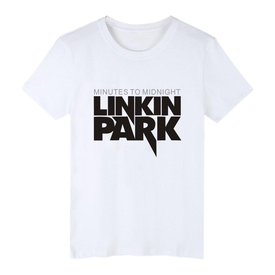Áo Thun Cotton Dáng Rộng Tay Ngắn In Hình Linkin Park Phong Cách Rock Cá Tính Cho Nam Và Nữ Plus Size 4XL 1892E