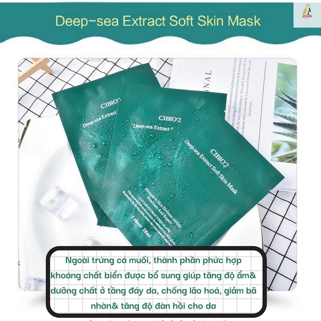 Mặt nạ CIBIO'2 Marine Caviar Rejuvenating Mask Thái Lan dưỡng trắng da, dưỡng ẩm, chống nhăn 10 miếng/hộp
