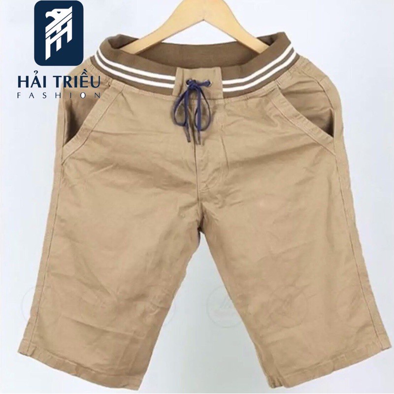 Quần short kaki nam lưng thun Hải Triều 021 - Hàng nhập khẩu