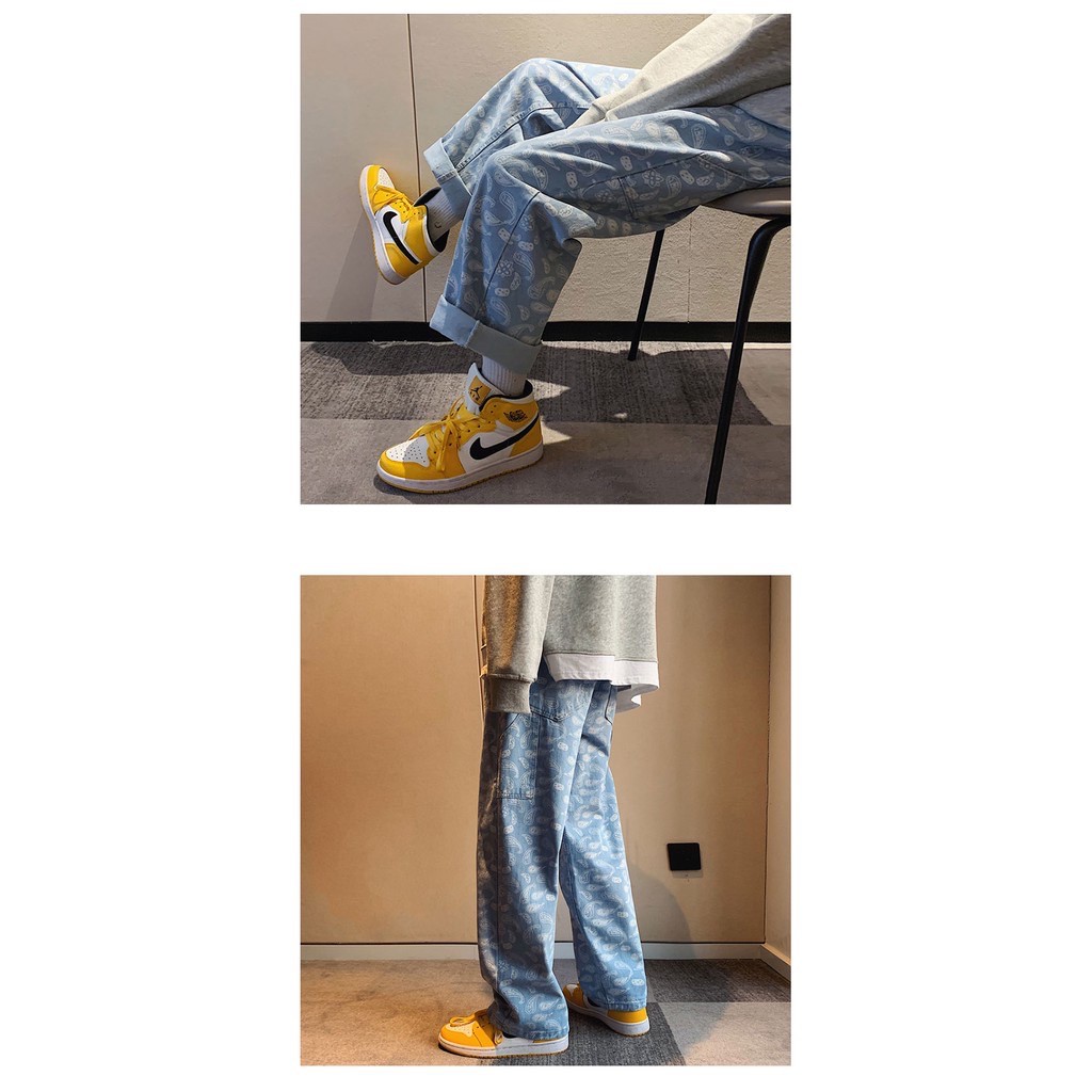 Quần jeans BANDANA &amp; LV hot nhất 2021 quần ống rộng