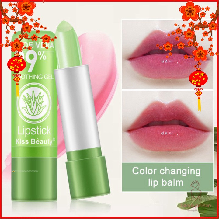 Son dương môi nha đam màu hồng nhạt