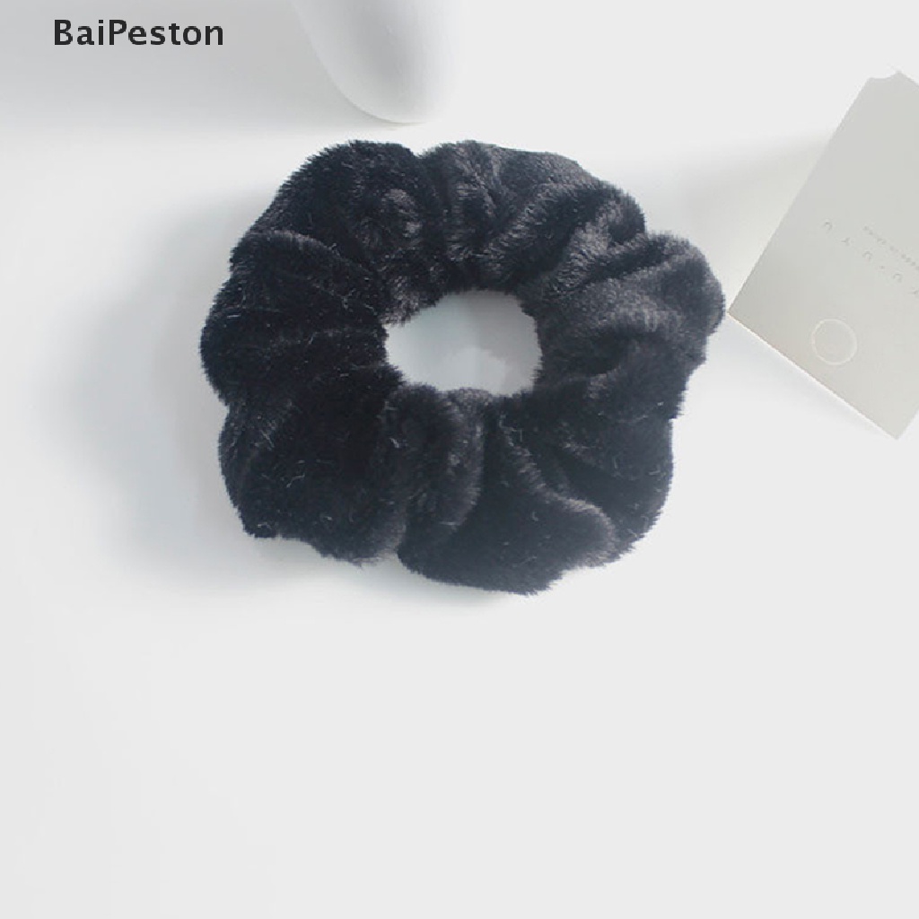 Dây Buộc Tóc Vải Lông Mềm Mại Thời Trang Cho Nữ
