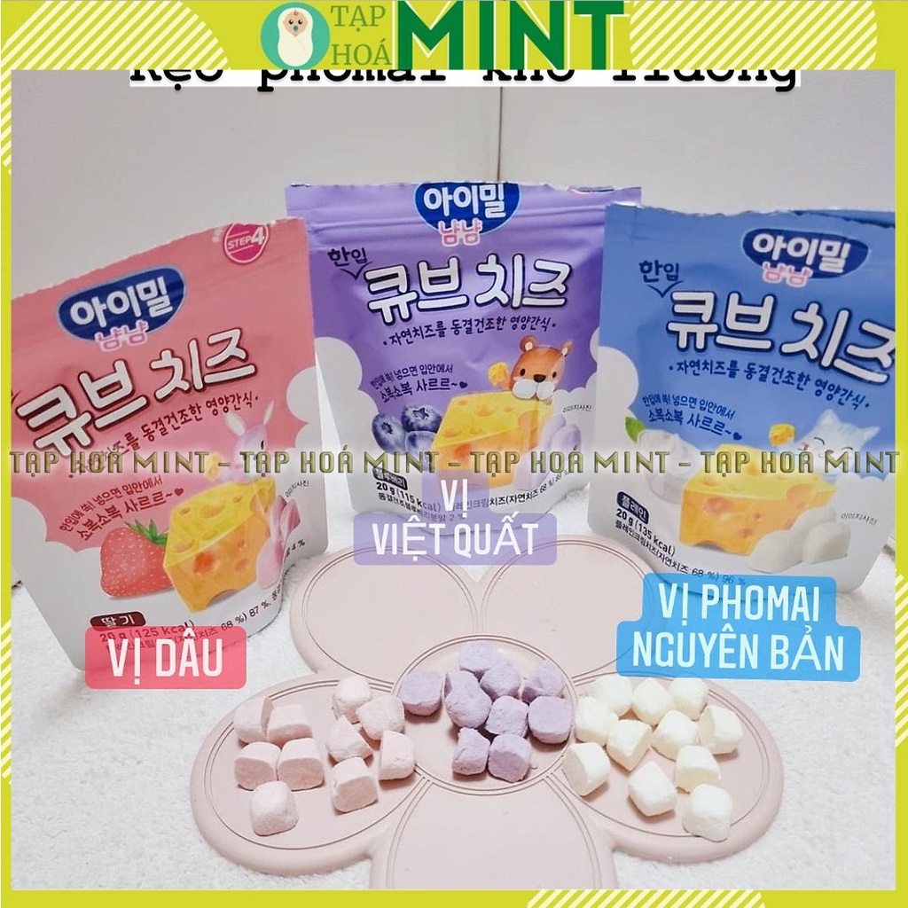 Phô mai khô bổ sung canxi b2 ildong hàn quốc, phô mai cho bé ăn dặm - Tạp hóa Mint