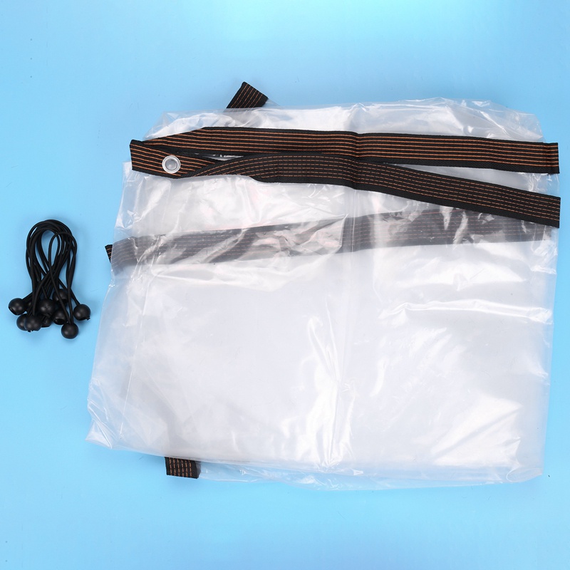 Tấm Bạt Che Mái Hiên Che Mặt Bằng Vải Poly Tarpaulin Dày Dặn Chống Thấm Nước Đa Năng Kèm Vòng Đệm