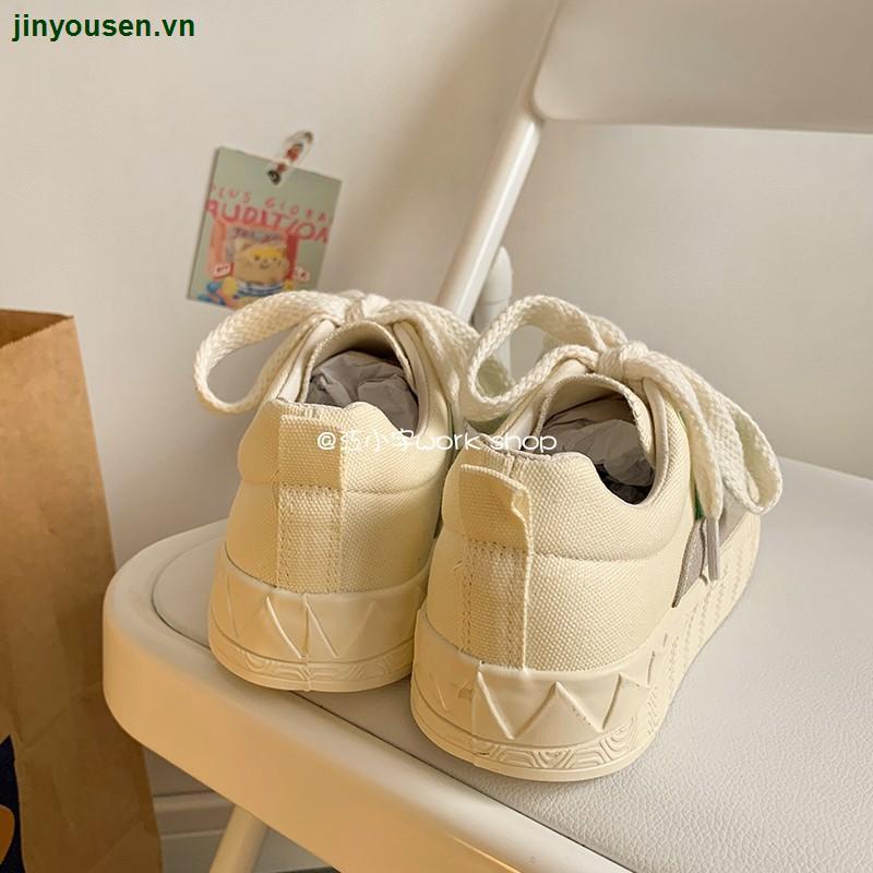 Giày thể thao vải canvas phong cách Hàn Quốc thời trang dành cho nữ