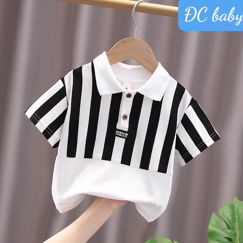 (jean baby) áo phông cộc tay cổ polo mẫu mới nhất 2022 (7-18kg)