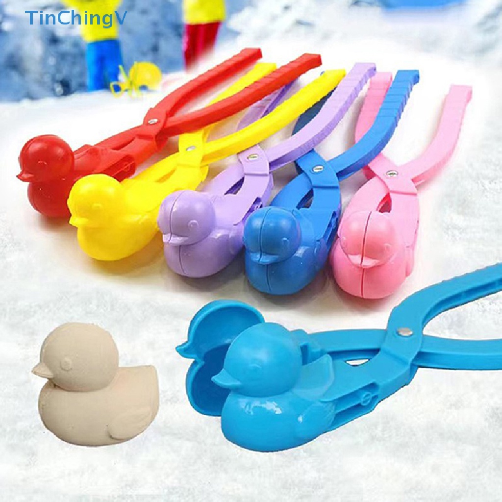 1 Khuôn Kẹp Làm Quả Cầu Tuyết Hình Chú Vịt Vui Nhộn Cho Bé