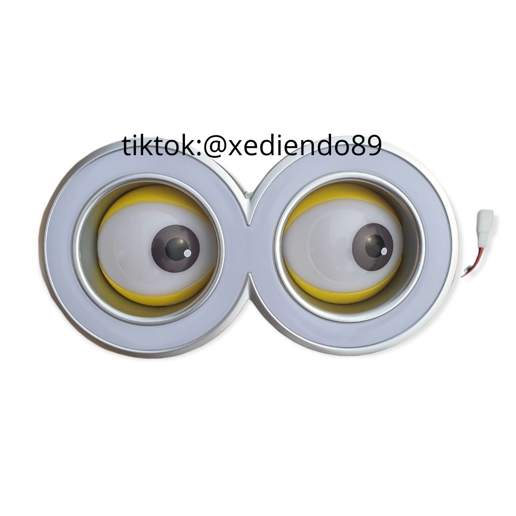 Đèn mắt minion gắn xe điện gogo