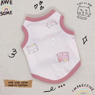Áo Ba Lỗ Chó Mèo – Áo thú cưng size S