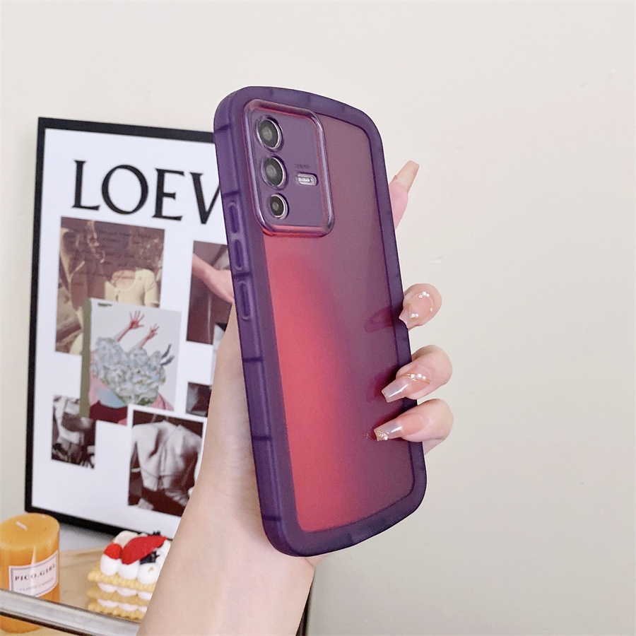 Ốp Điện Thoại silicone Mềm Trong Suốt Chống Sốc Màu Trơn Cho OPPO Reno 8T 2f 4 4F 5 6 7 7Z