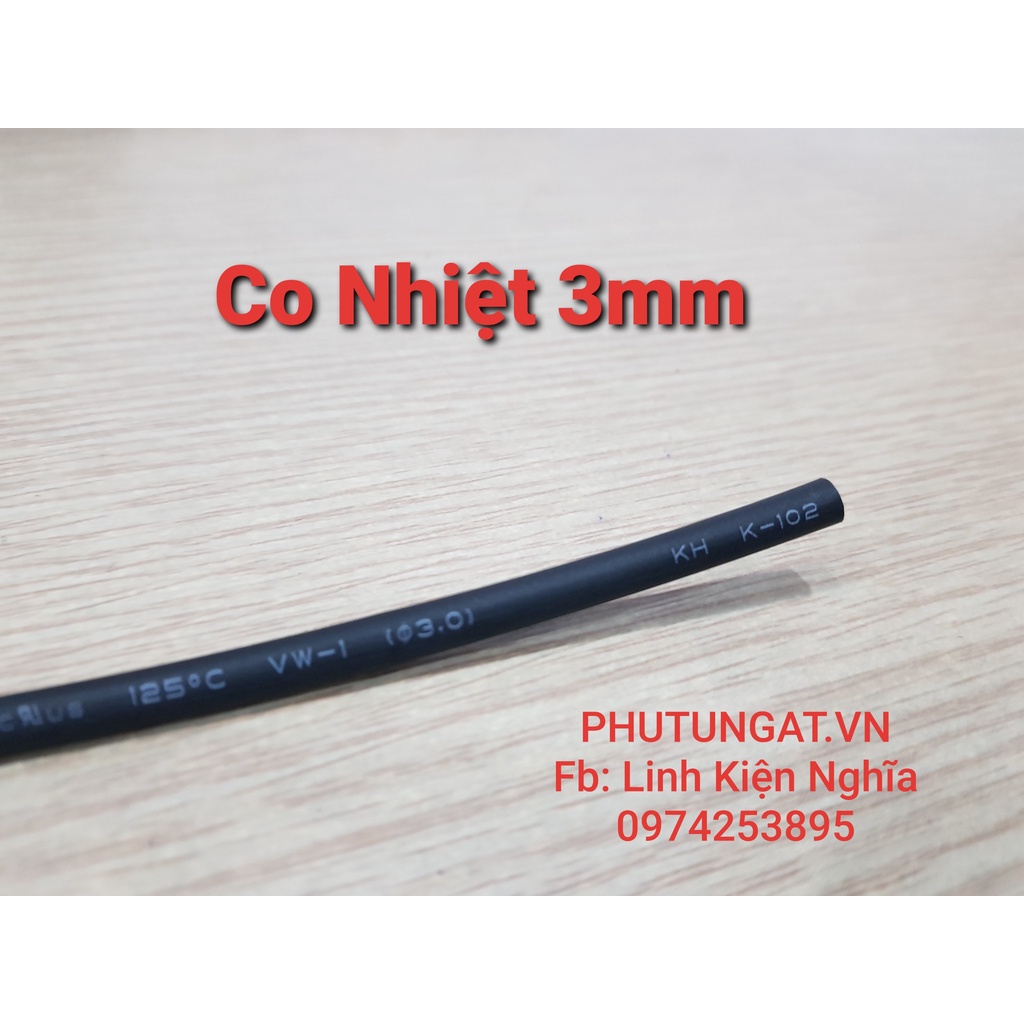 Co Nhiệt 3mm ( 1 bó 5 mét)