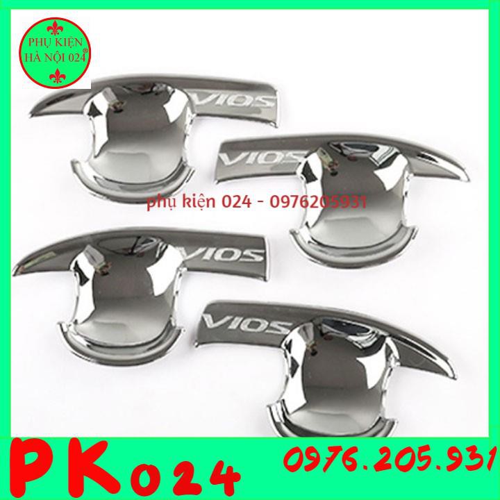 [Vios 2018-2019] Bộ Ốp Hõm+ Tay Nắm Cửa Mạ Crom Chống Trầy Xước Cho Ô Tô - Vios 2019-2021