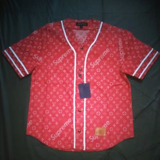 Áo Supreme x Louis Vuitton Baseball Jersey