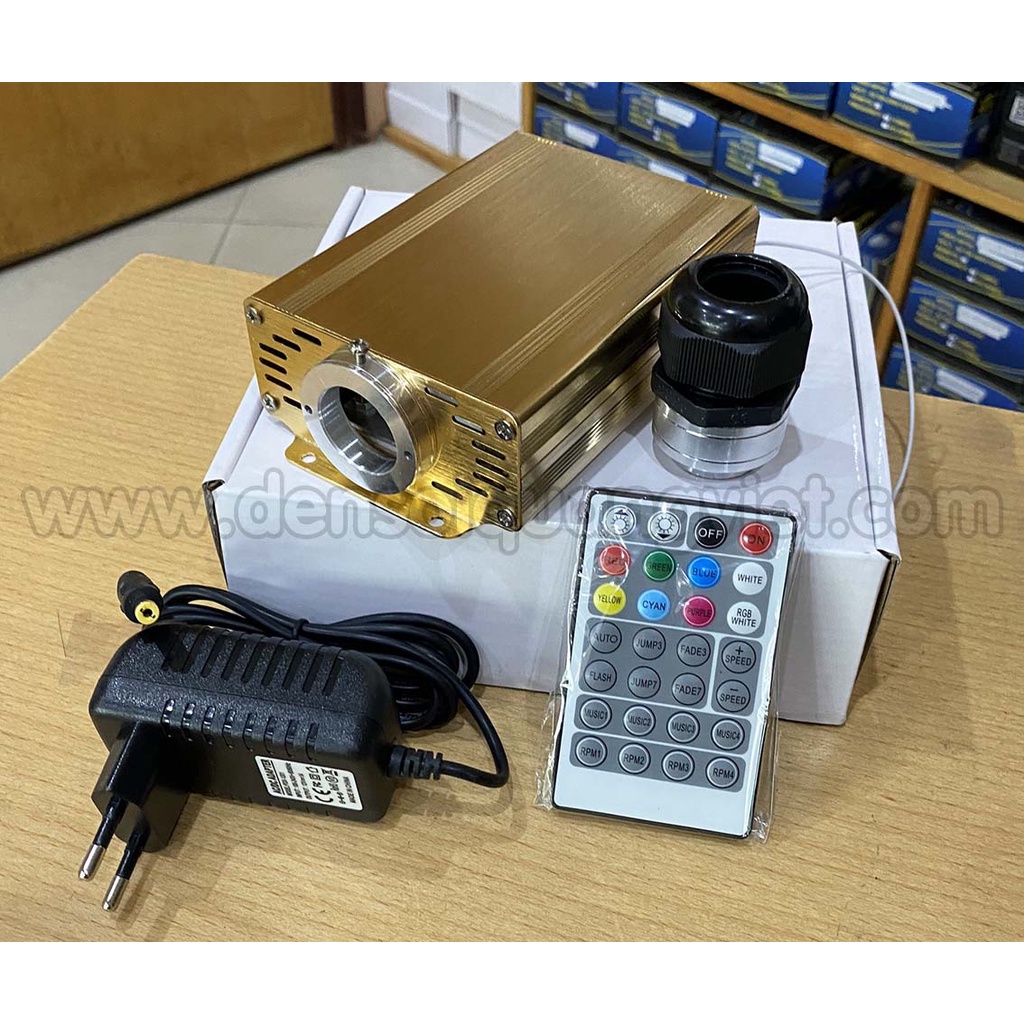 Nguồn LED sợi quang 16W RGBW nháy theo nhạc  làm trần sao nhân tạo, trần sao ô tô, trang trí