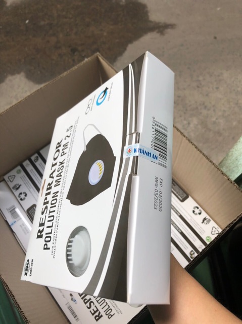 Khẩu trang Khánh An kháng khuẩn 3M, chống khuẩn, PM 2.5- Có van thở- Màu Xám | BigBuy360 - bigbuy360.vn