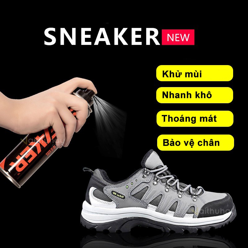 Chai xịt nano chăm sóc giày Sneaker - Vệ sinh sạch, chống thấm và khử mùi