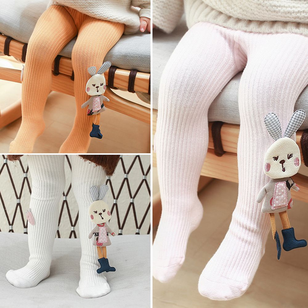 Quần tất chất liệu cotton dệt kim họa tiết thỏ xinh xắn nhiều màu sắc dành cho bé MIHAN1