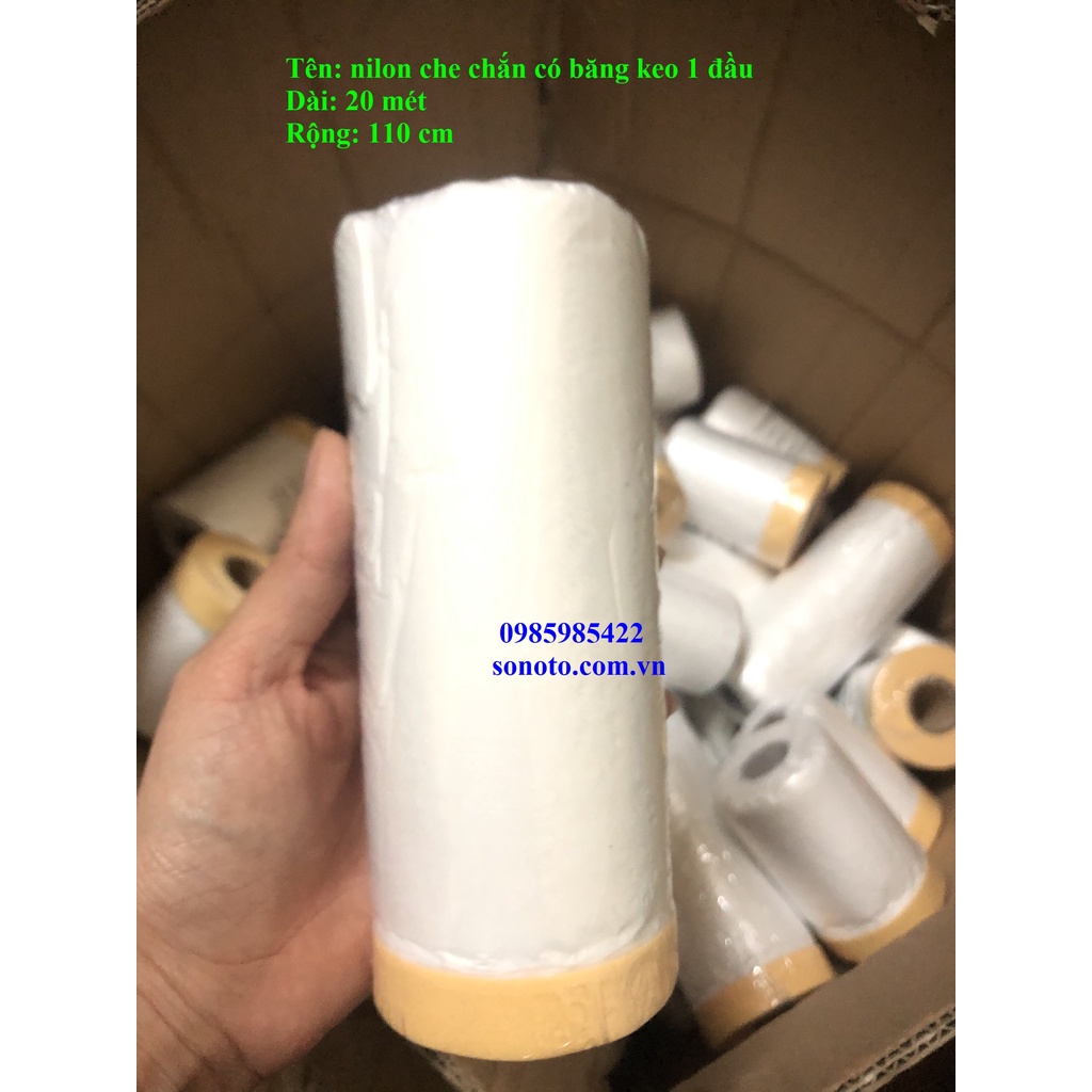 Combo 50 cuộn KT 1.1x21 mét Màng bọc nilon đa năng, che phủ, ngăn bụi, che chắn sơn nội thất chắn sơn oto