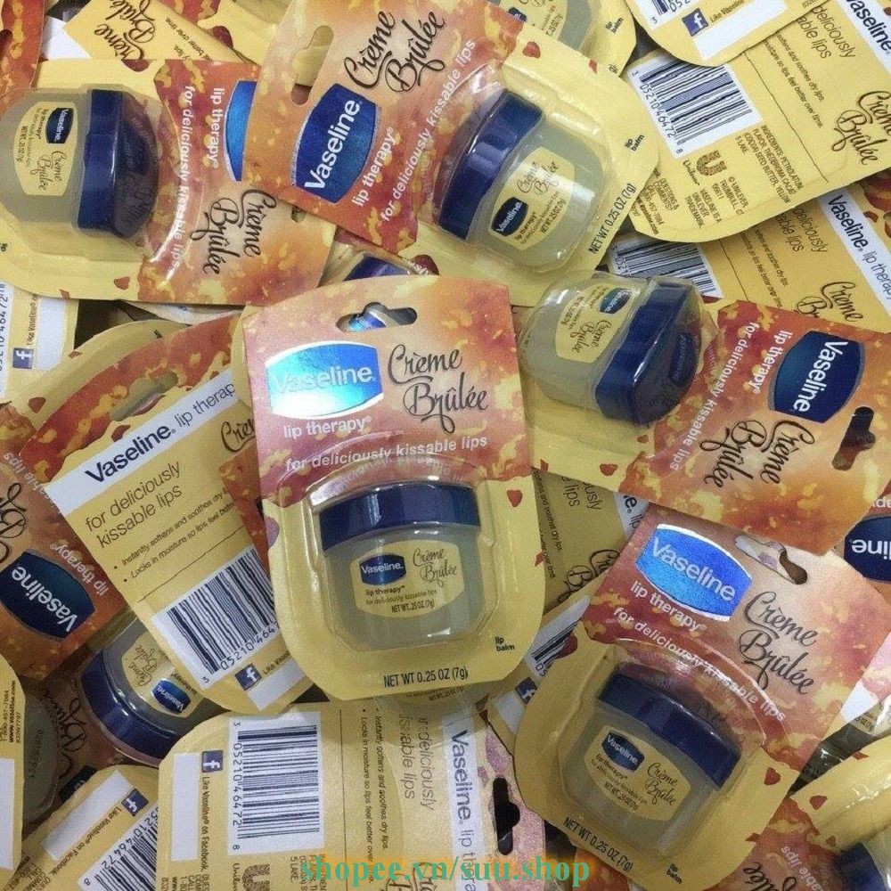 Dưỡng Môi Vaseline 7g Creme Brulee suu.shop cam kết 100% chính hãng | BigBuy360 - bigbuy360.vn
